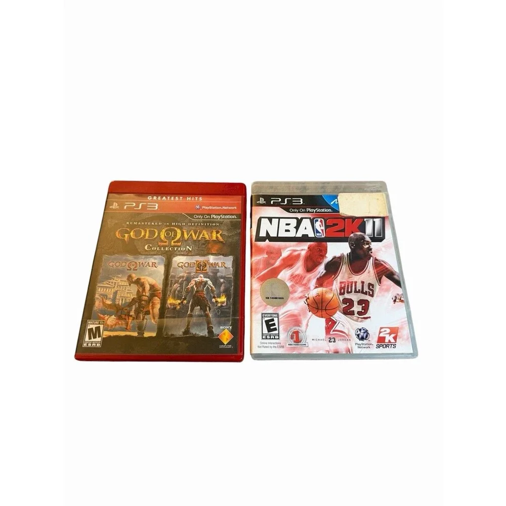 Lot Of 2 God Of War Collection & NBA 2K11 Sony PlayStation 3 PS3 Games